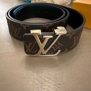 Women’s Plus size Brown and Gold Leather Belt Sz50/125cm fits Sz 20-22 50”Waist